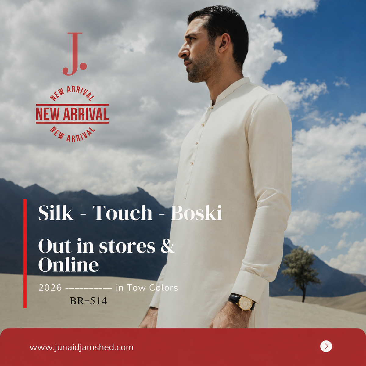 Junaid Jamshed – Silk Touch Boski